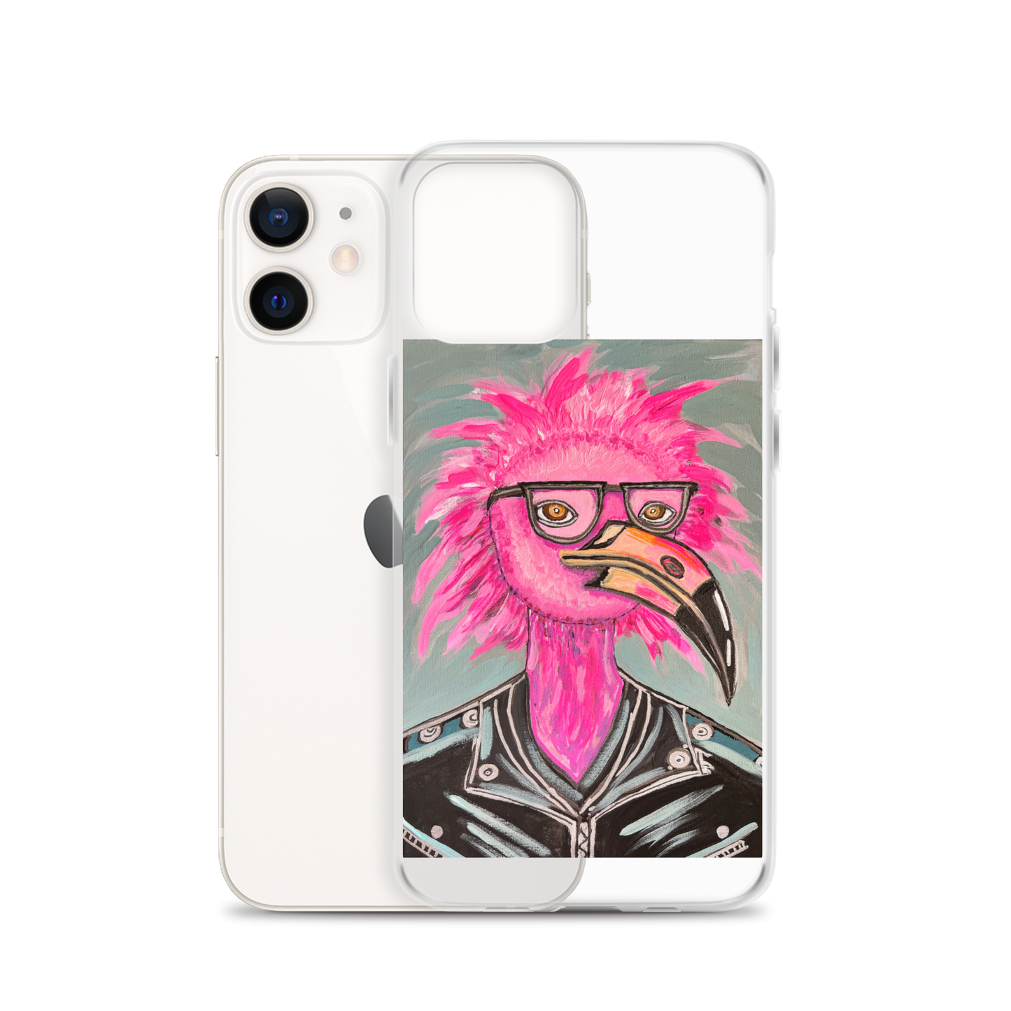 Punk Rock Flamingo Clear Case for iPhone®