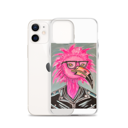 Punk Rock Flamingo Clear Case for iPhone®