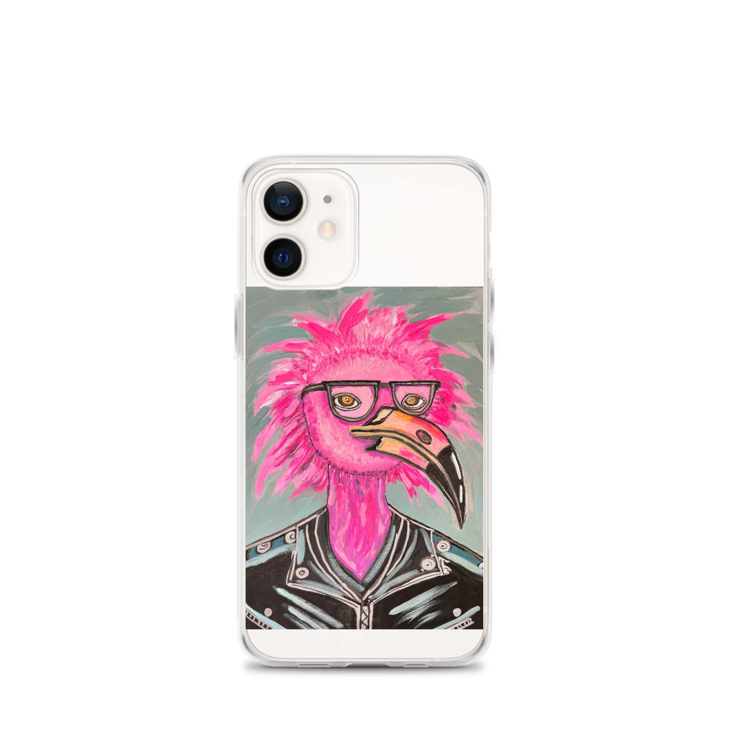 Punk Rock Flamingo Clear Case for iPhone®