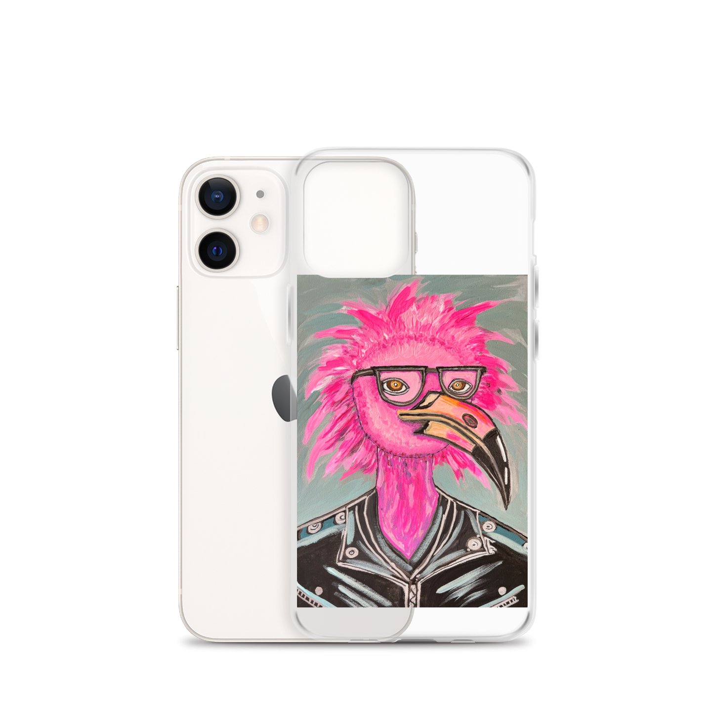 Punk Rock Flamingo Clear Case for iPhone®