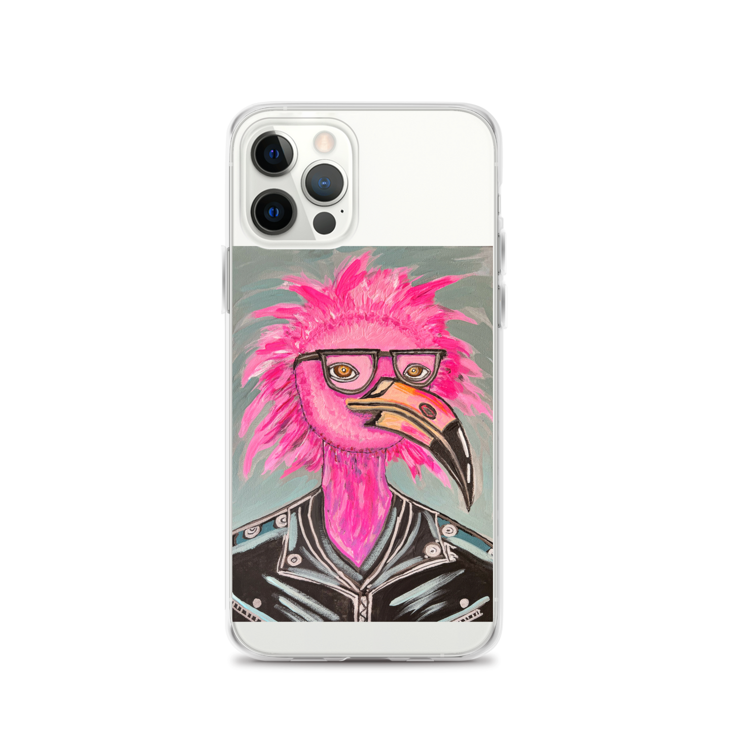 Punk Rock Flamingo Clear Case for iPhone®