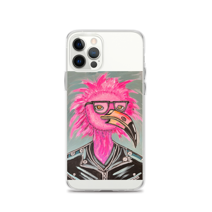 Punk Rock Flamingo Clear Case for iPhone®