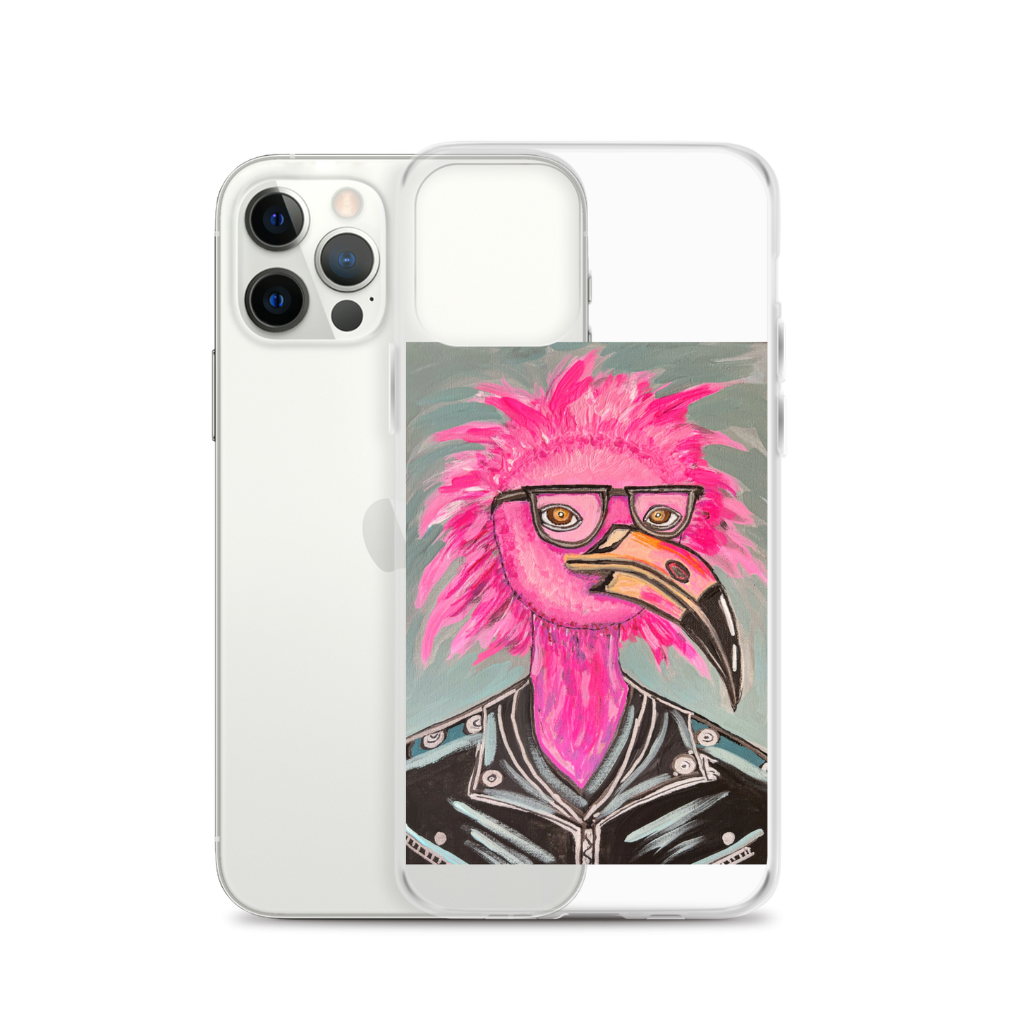 Punk Rock Flamingo Clear Case for iPhone®