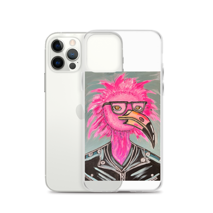 Punk Rock Flamingo Clear Case for iPhone®