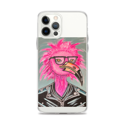 Punk Rock Flamingo Clear Case for iPhone®