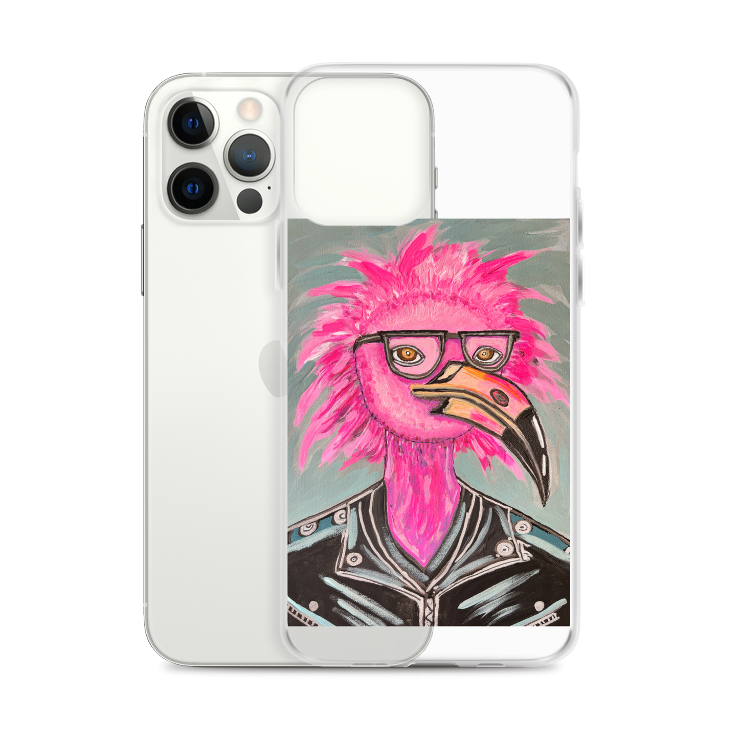 Punk Rock Flamingo Clear Case for iPhone®