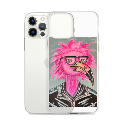 Punk Rock Flamingo Clear Case for iPhone®