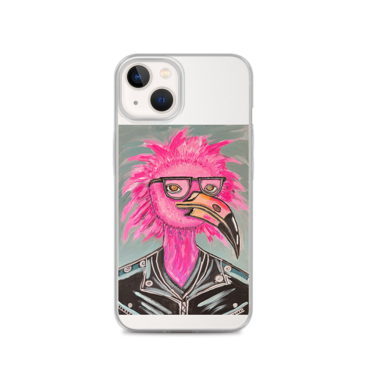 Punk Rock Flamingo Clear Case for iPhone®