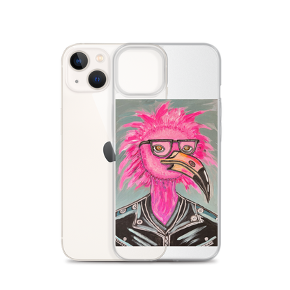 Punk Rock Flamingo Clear Case for iPhone®