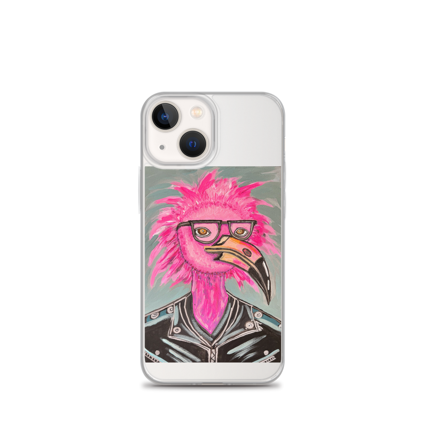 Punk Rock Flamingo Clear Case for iPhone®