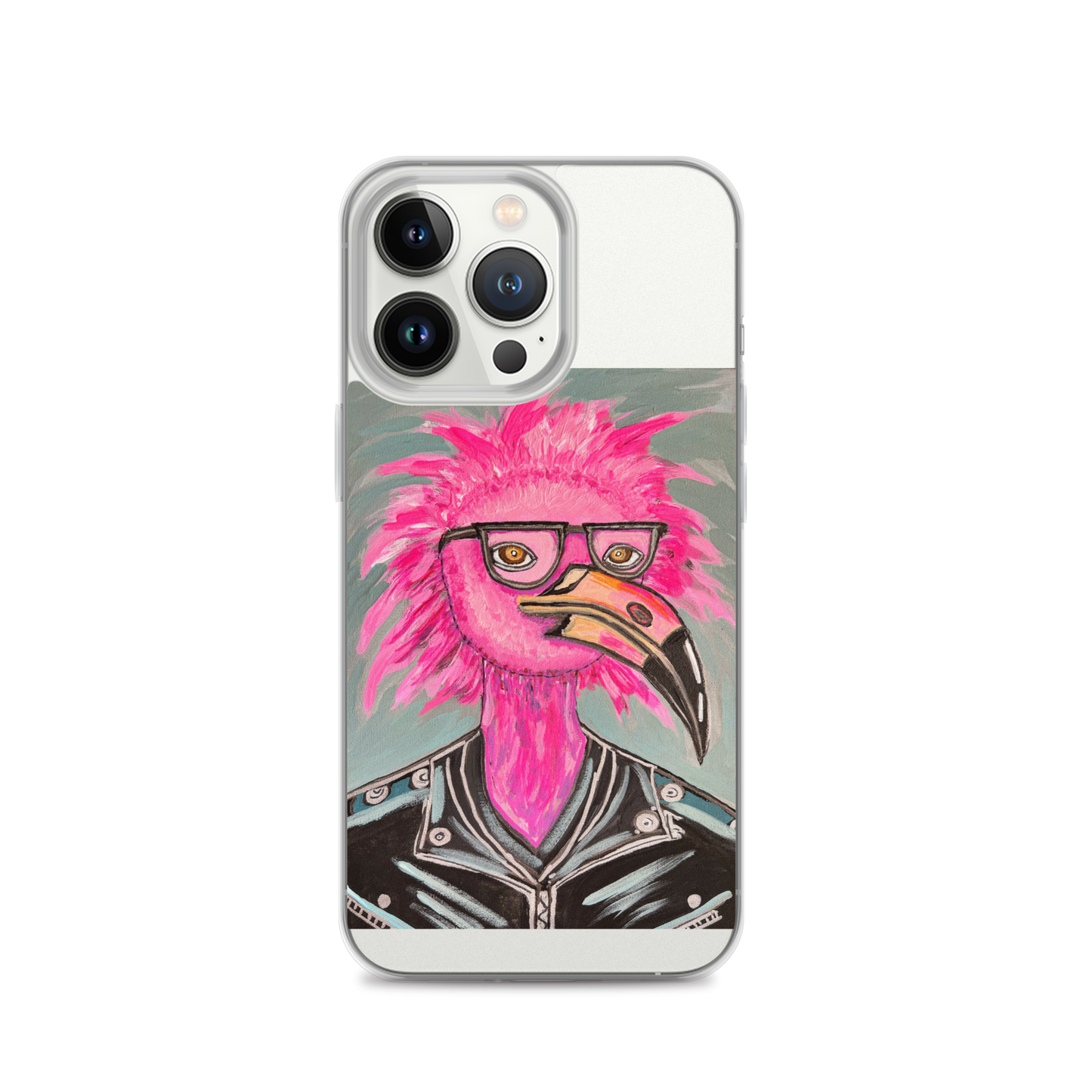 Punk Rock Flamingo Clear Case for iPhone®