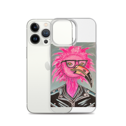 Punk Rock Flamingo Clear Case for iPhone®