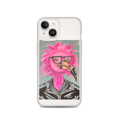 Punk Rock Flamingo Clear Case for iPhone®