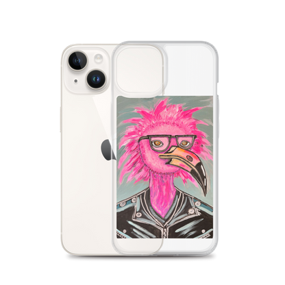 Punk Rock Flamingo Clear Case for iPhone®