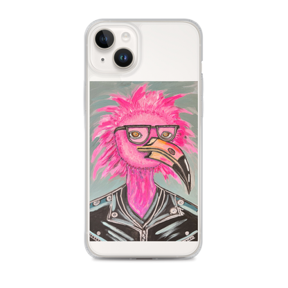 Punk Rock Flamingo Clear Case for iPhone®