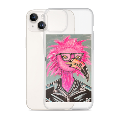 Punk Rock Flamingo Clear Case for iPhone®