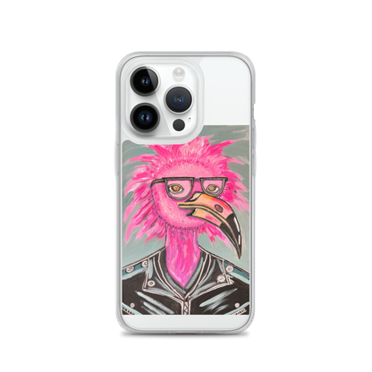 Punk Rock Flamingo Clear Case for iPhone®