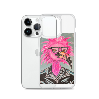 Punk Rock Flamingo Clear Case for iPhone®