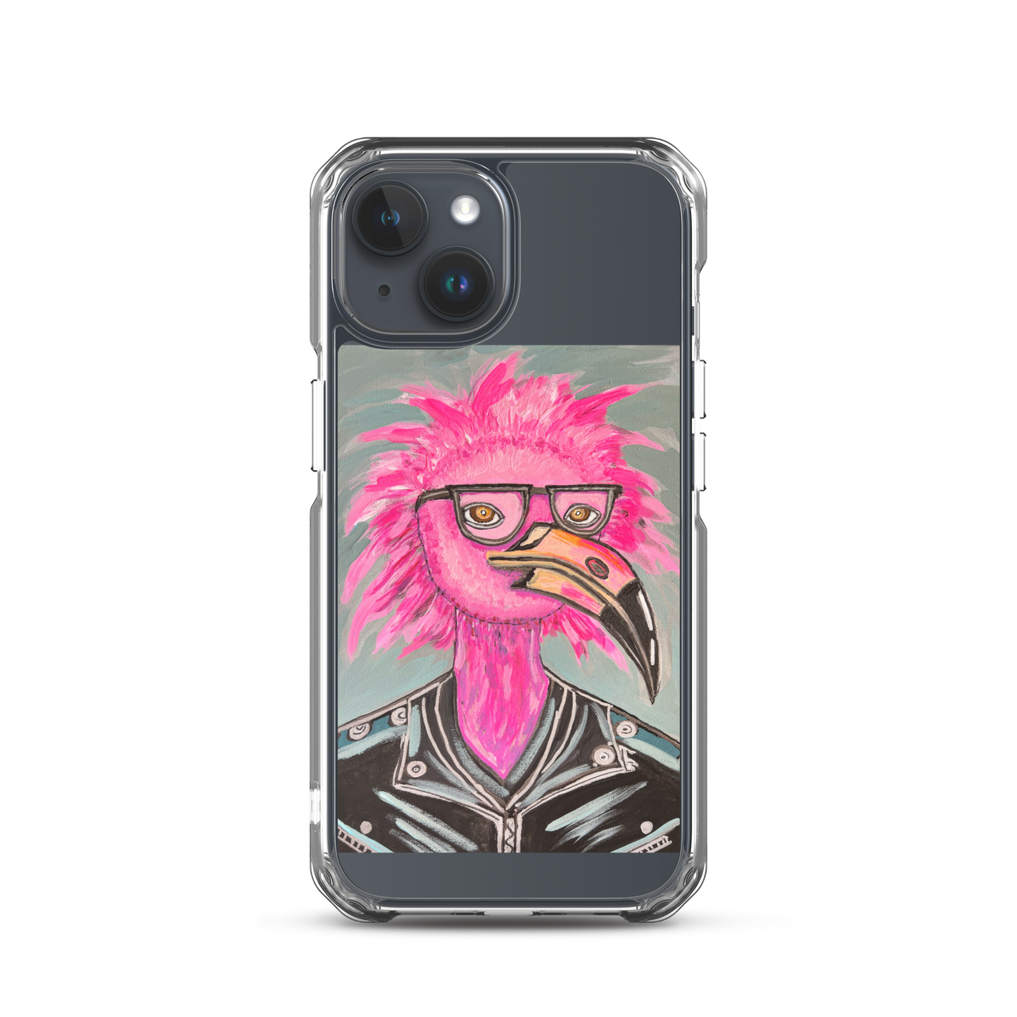 Punk Rock Flamingo Clear Case for iPhone®