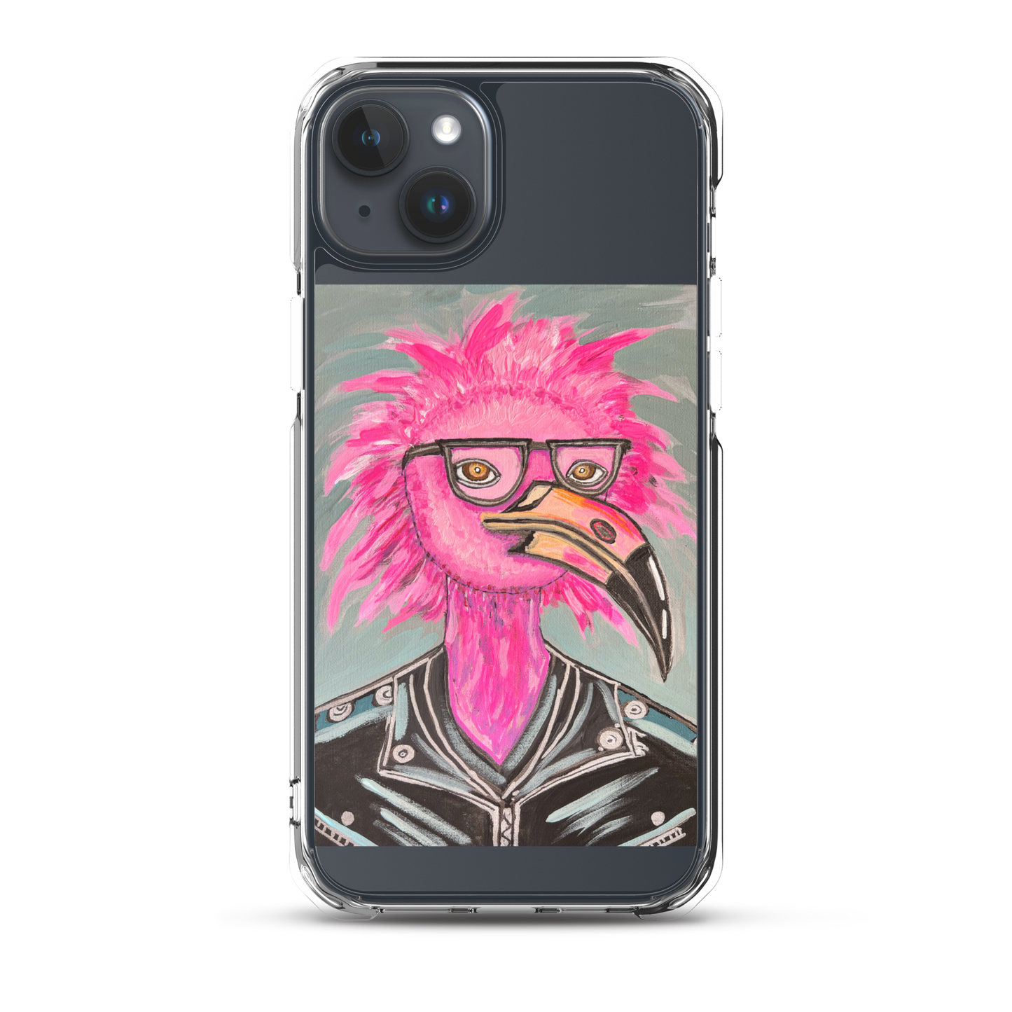 Punk Rock Flamingo Clear Case for iPhone®