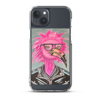 Punk Rock Flamingo Clear Case for iPhone®