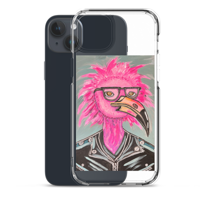 Punk Rock Flamingo Clear Case for iPhone®