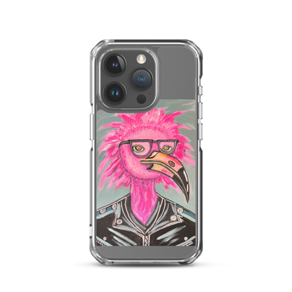 Punk Rock Flamingo Clear Case for iPhone®