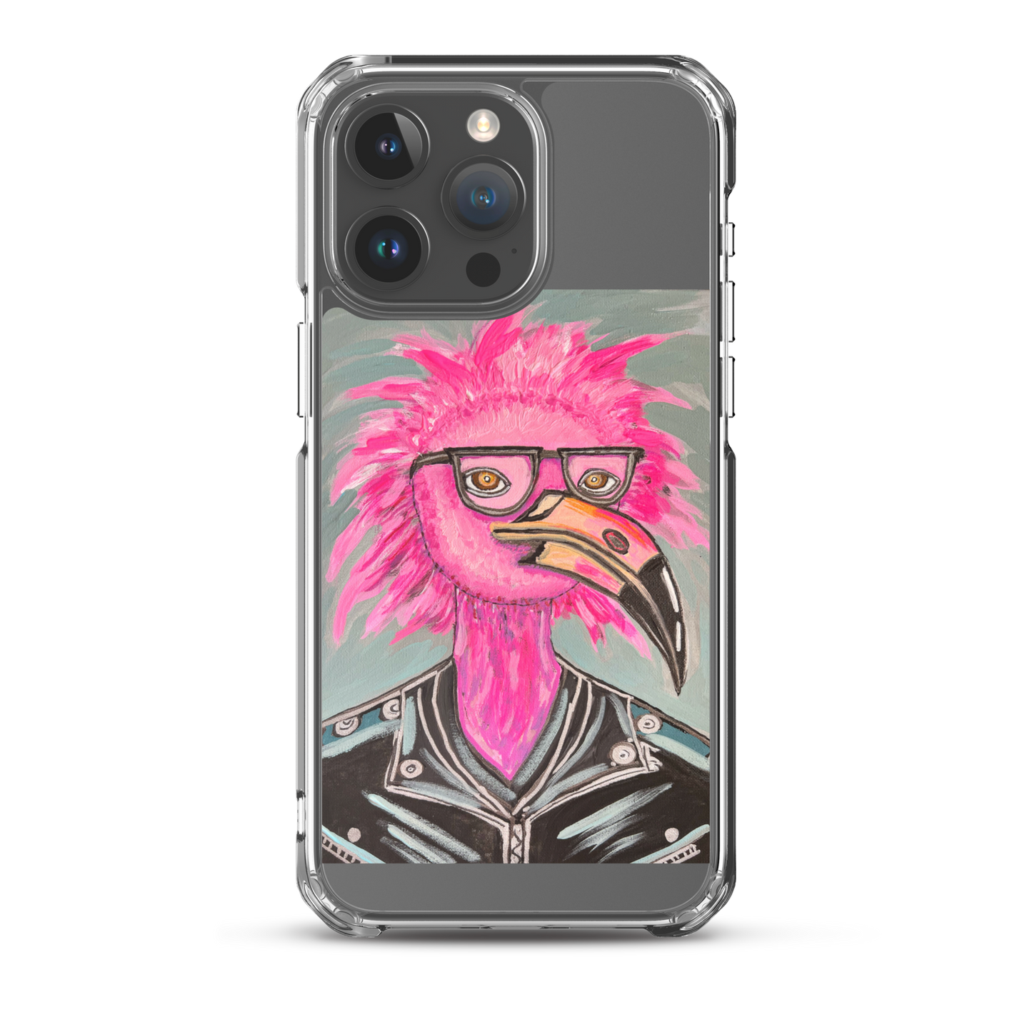 Punk Rock Flamingo Clear Case for iPhone®