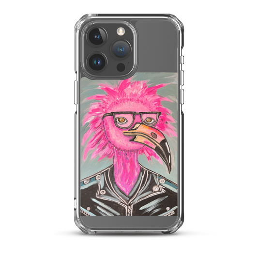 Punk Rock Flamingo Clear Case for iPhone®