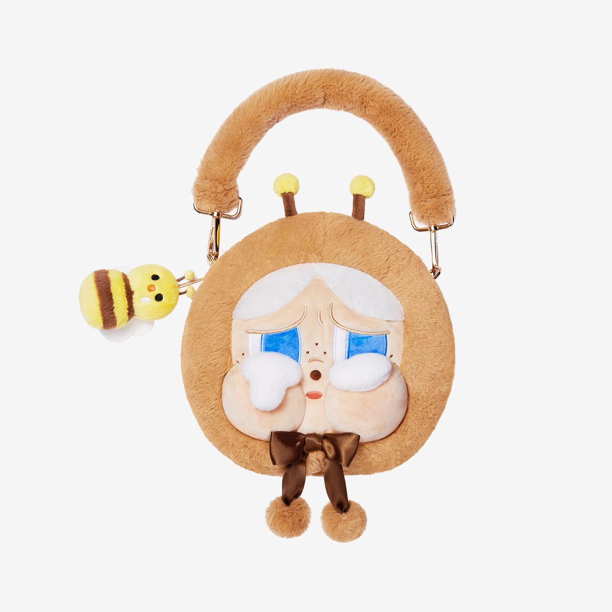 CRYBABY Crying Again Series Big Head Plush Bag (I'll Bring You a Flower) - Canvas & Charms