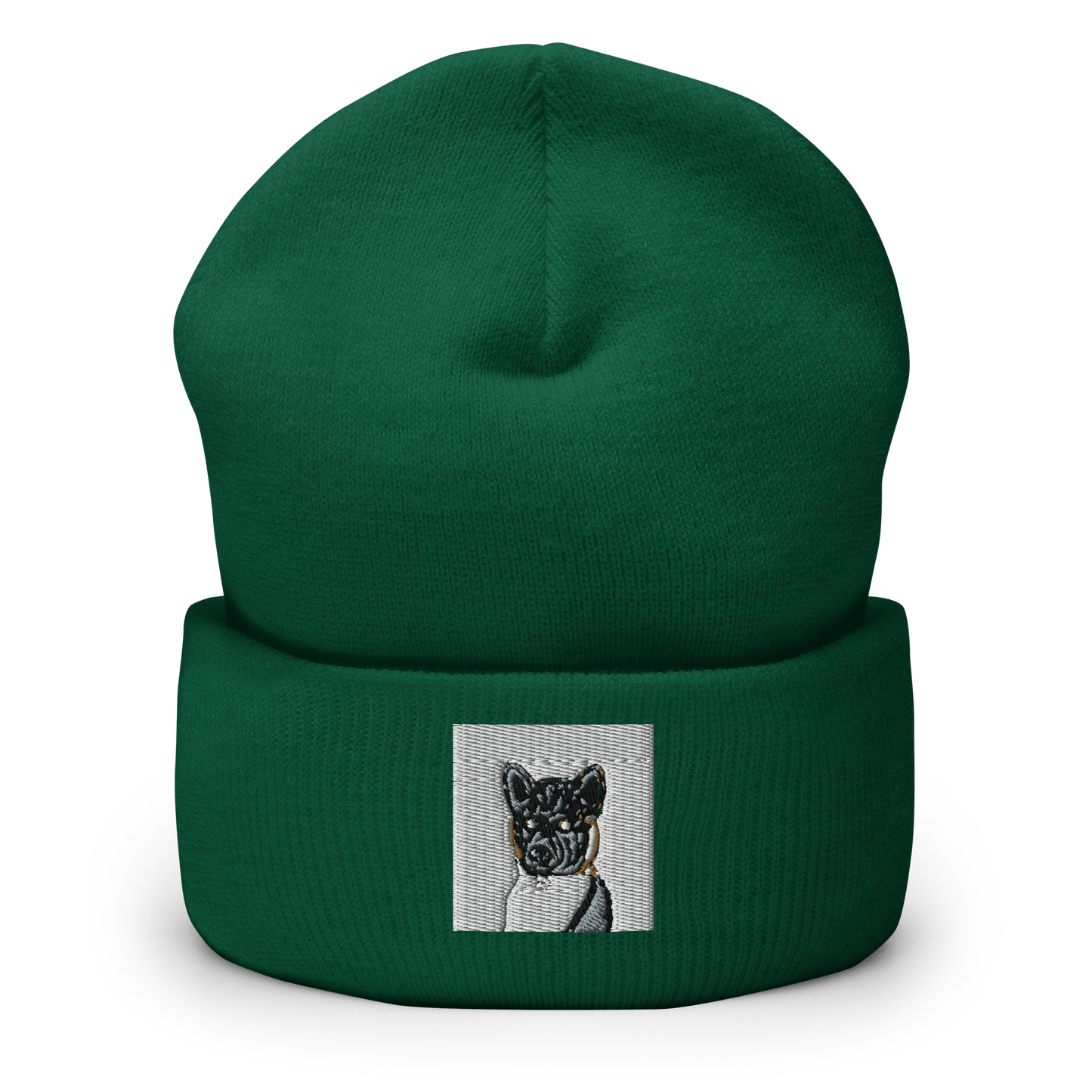 Dog Parent Gift Custom Pet Portrait Embroidery on Beanie Hat