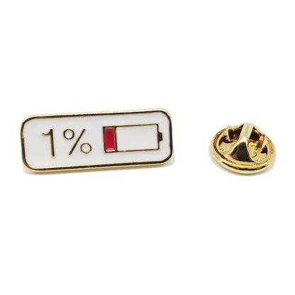 Low Juice enamel pin