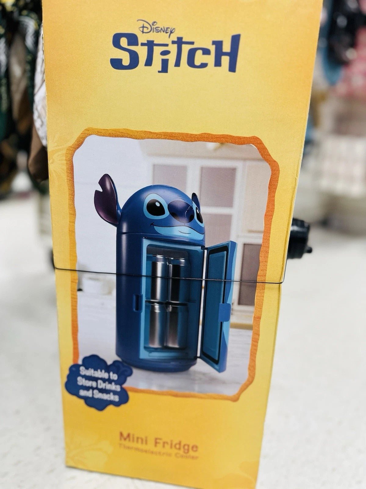Disney Stitch Can Mini Fridge Thermoelectric Cooler by UKONIC Robe Holiday - Canvas & Charms