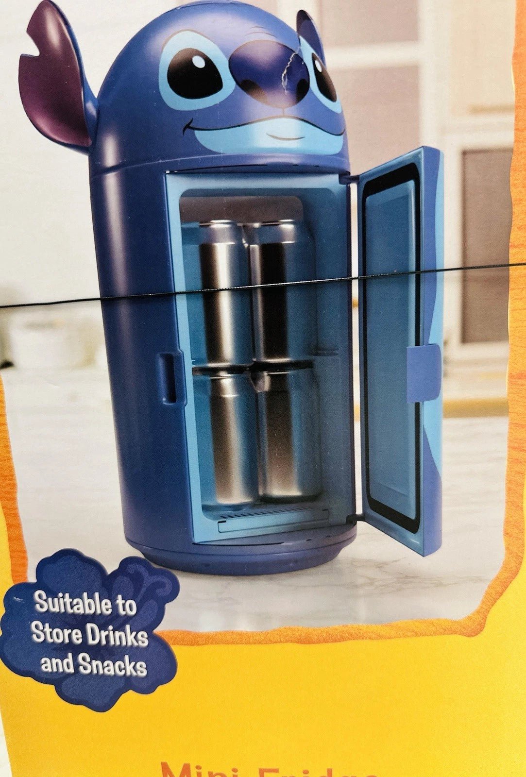 Disney Stitch Can Mini Fridge Thermoelectric Cooler by UKONIC Robe Holiday - Canvas & Charms