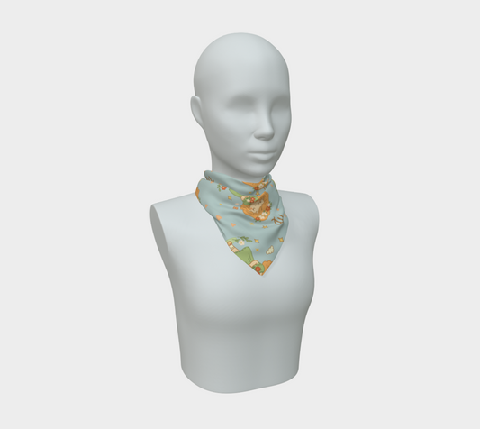 Virgo Zodiac Sign Pattern Print Scarf