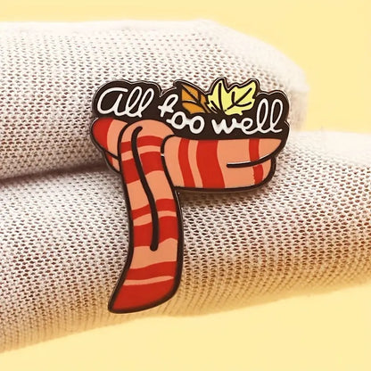 All too well enamel pin with scarf TS singer 