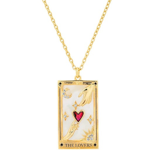 Tarot Card Necklace 18K Plated Tarnish Proof Waterproof Hypoallergenic Stainless Steel