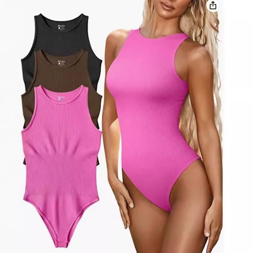 Explosions Summer Tight Jumpsuit Sleeveless Pit Strip Jumpsuit Triangle - Canvas & Charms