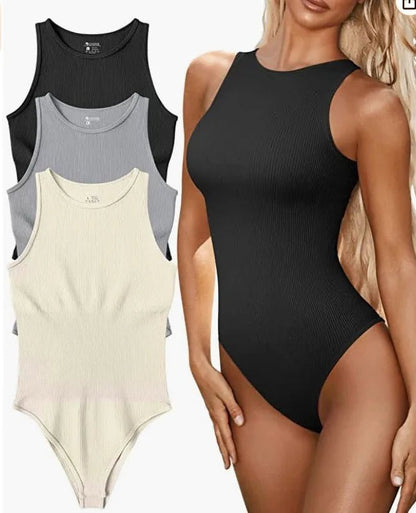 Explosions Summer Tight Jumpsuit Sleeveless Pit Strip Jumpsuit Triangle - Canvas & Charms