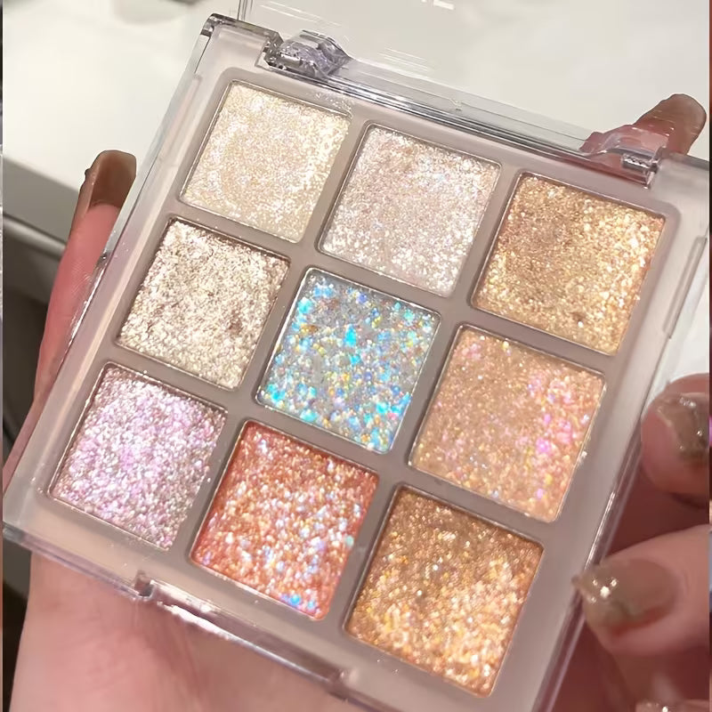 Holographic Glitter Eyeshadow Palette Y2K Makeup