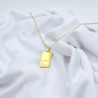 Made of Magic Necklace Stainless Waterproof Hypoallergenic