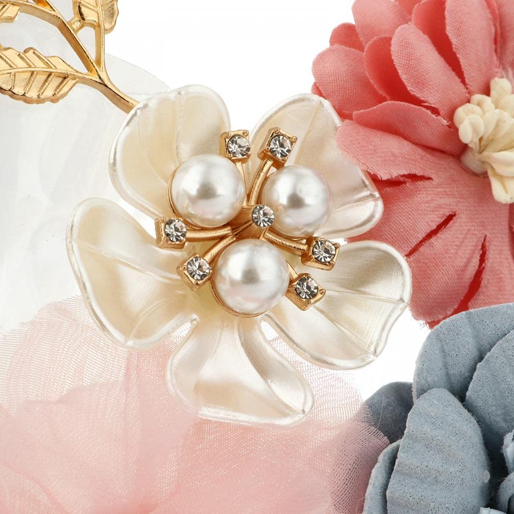 Floral Beaded Clutch Purse for Wedding Clear Crossbody Bag - Canvas & Charms