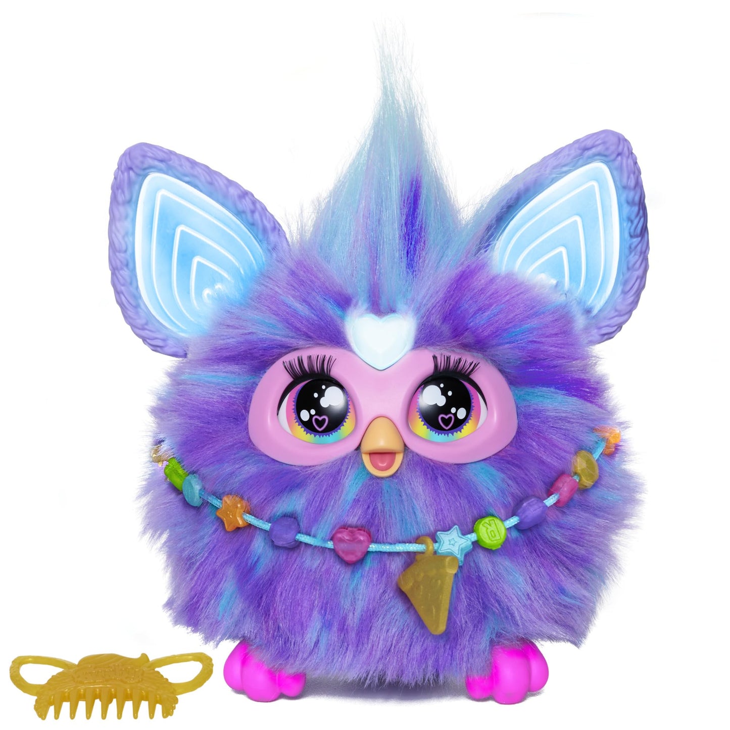 Furby Coral, 15 Fashion Accessories, Interactive Plush Toys for 6 Year Old Girls & Boys & Up, Voice Activated Animatronic - Canvas & Charms