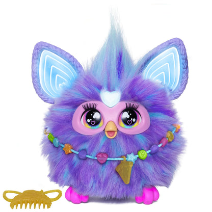 Furby Coral, 15 Fashion Accessories, Interactive Plush Toys for 6 Year Old Girls & Boys & Up, Voice Activated Animatronic - Canvas & Charms