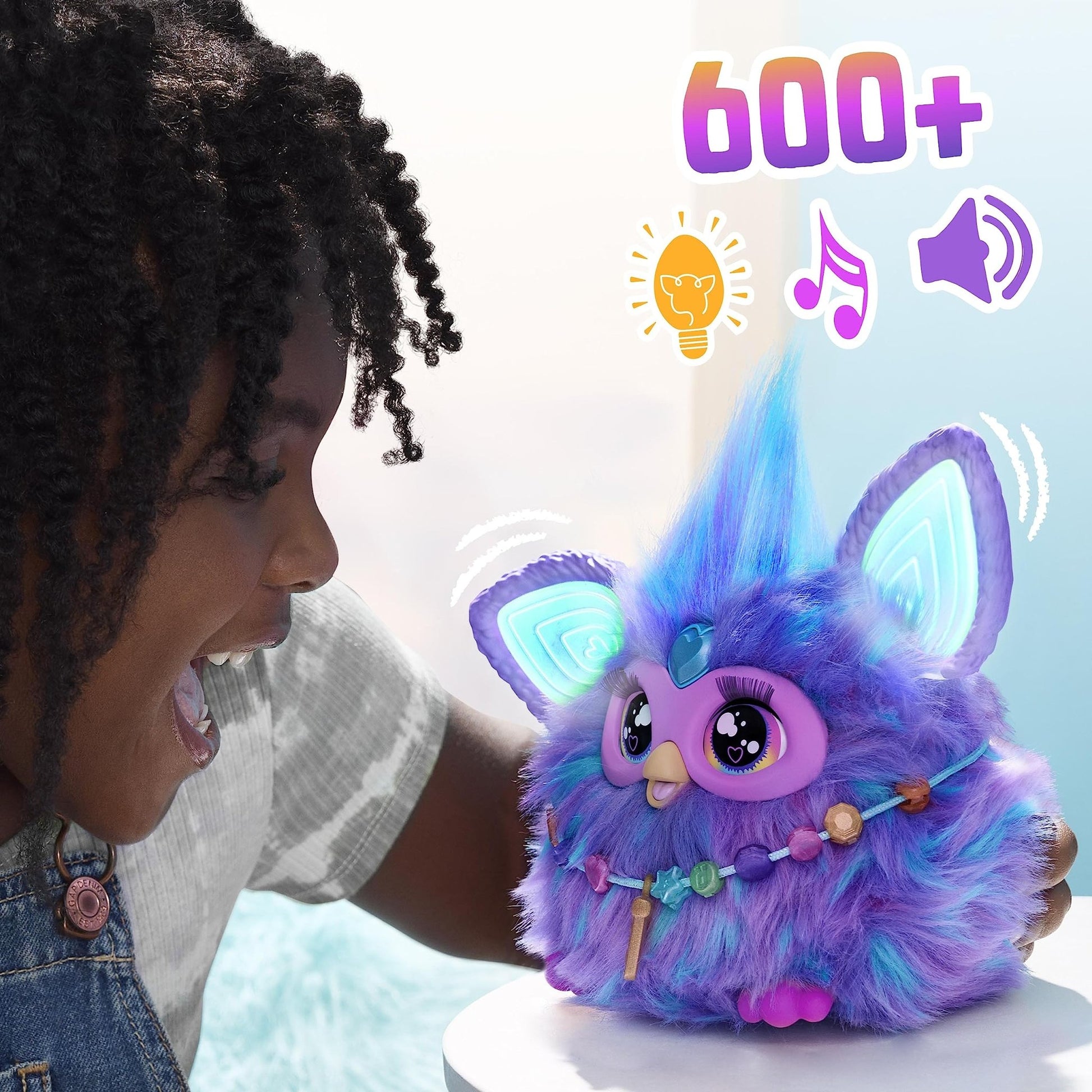 Furby Coral, 15 Fashion Accessories, Interactive Plush Toys for 6 Year Old Girls & Boys & Up, Voice Activated Animatronic - Canvas & Charms