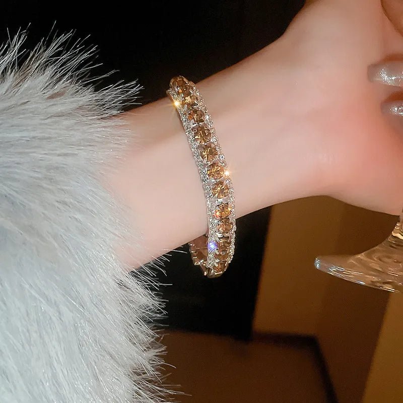 Heart Shape Butterfly Copper Zircon Plating box chain Tennis Chain Bracelets - Canvas & Charms