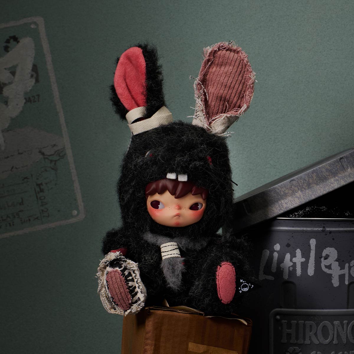 Hirono Little Hare Plush Doll Pendant Authentic Pop Mart - Canvas & Charms