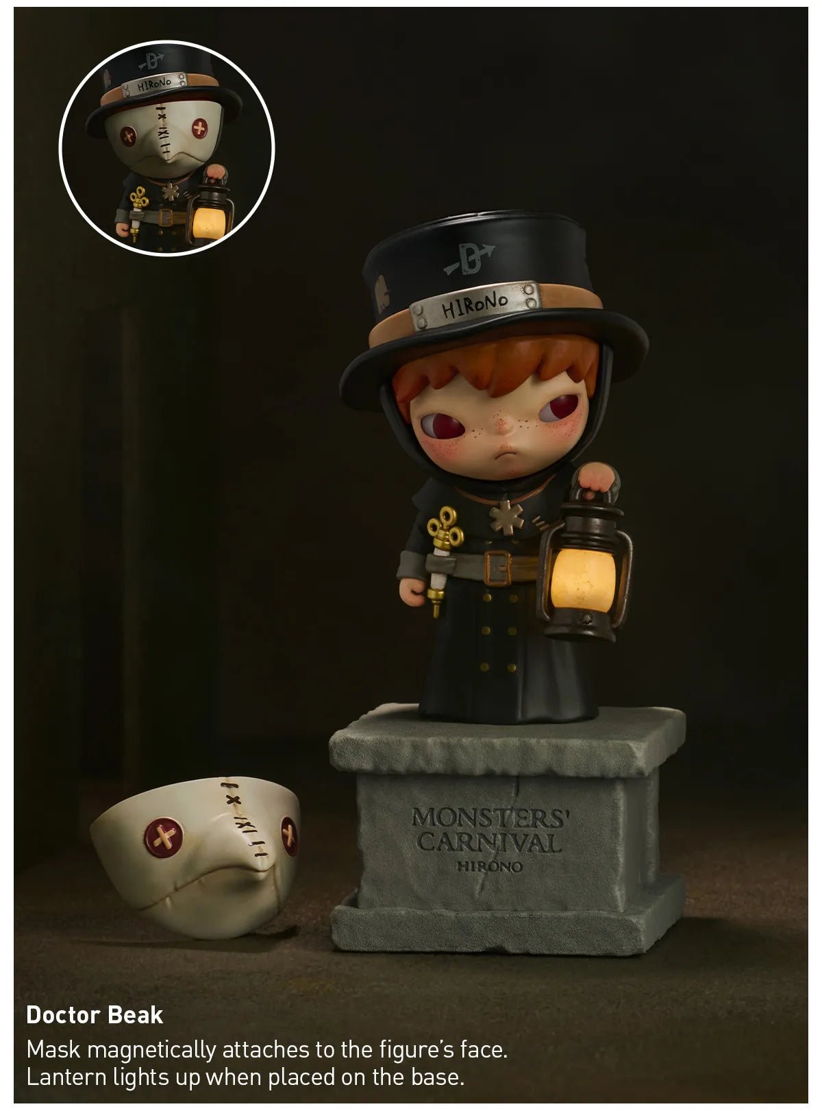 Hirono Monsters' Carnival Series Authentic Pop Mart Figures - Canvas & Charms