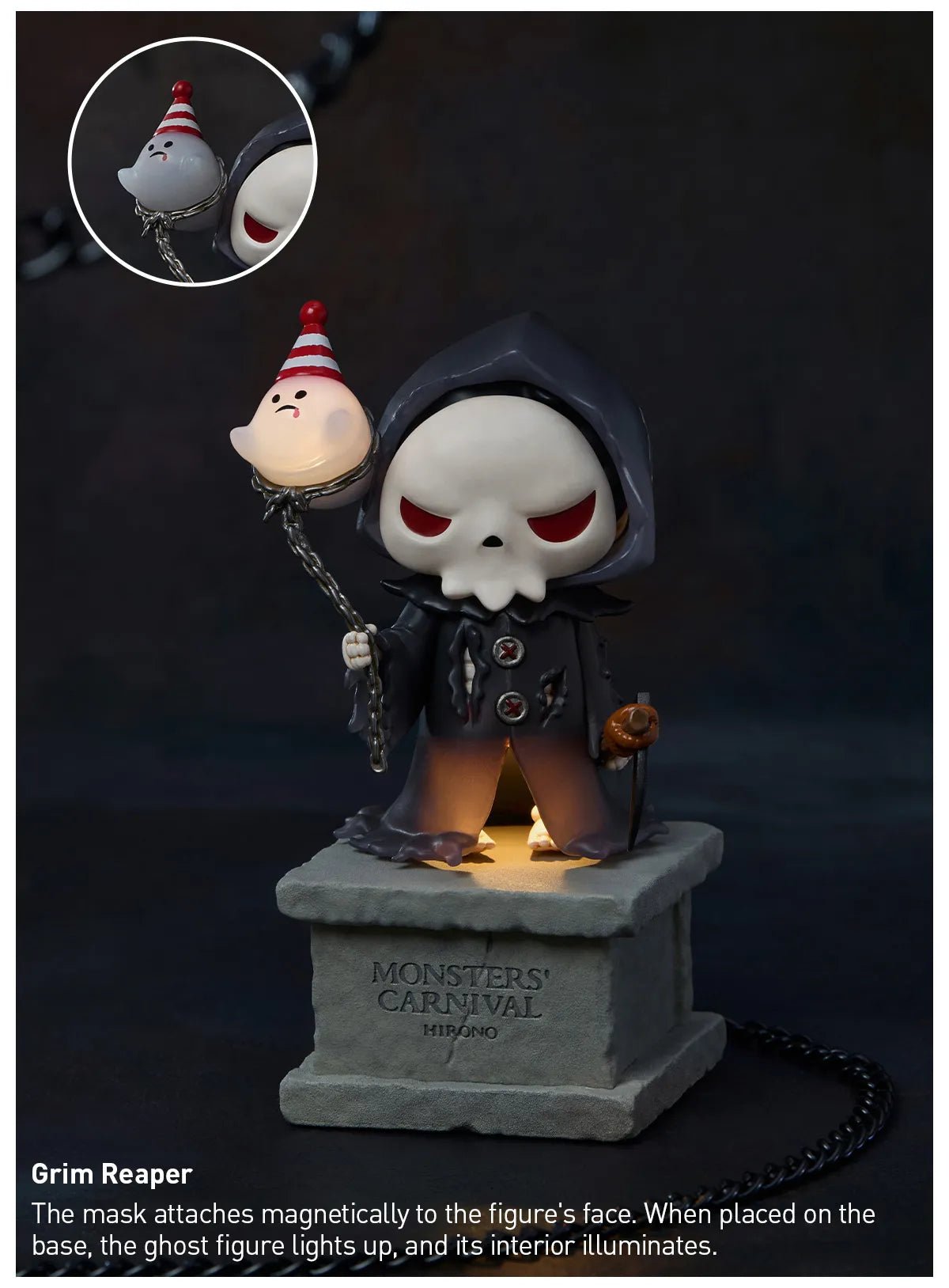 Hirono Monsters' Carnival Series Authentic Pop Mart Figures - Canvas & Charms