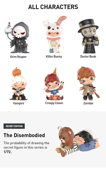 Hirono Monsters' Carnival Series Authentic Pop Mart Figures - Canvas & Charms